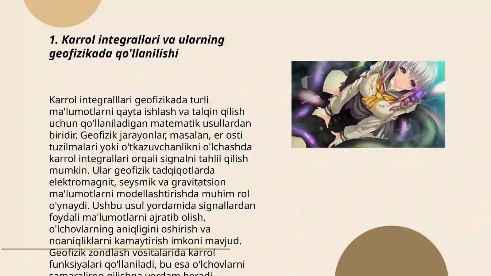 Karrali integrallarning geofizika va iqlimshunoslikdagi tatbiqlari 3