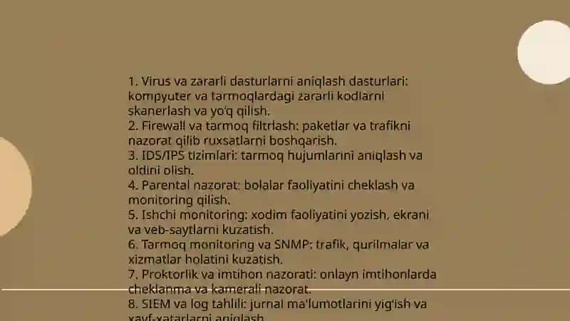 Onlayn Nazorat Dasturlari 3