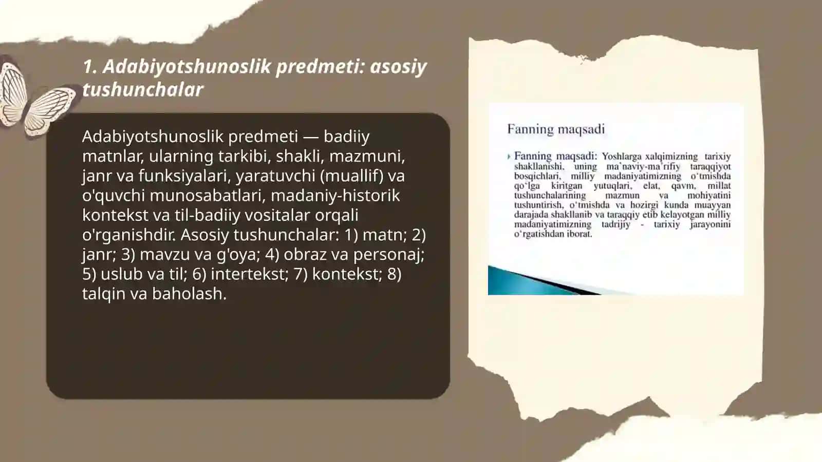 Adabiyotshunoslikning predmeti, maqsadi va vazifalari 3