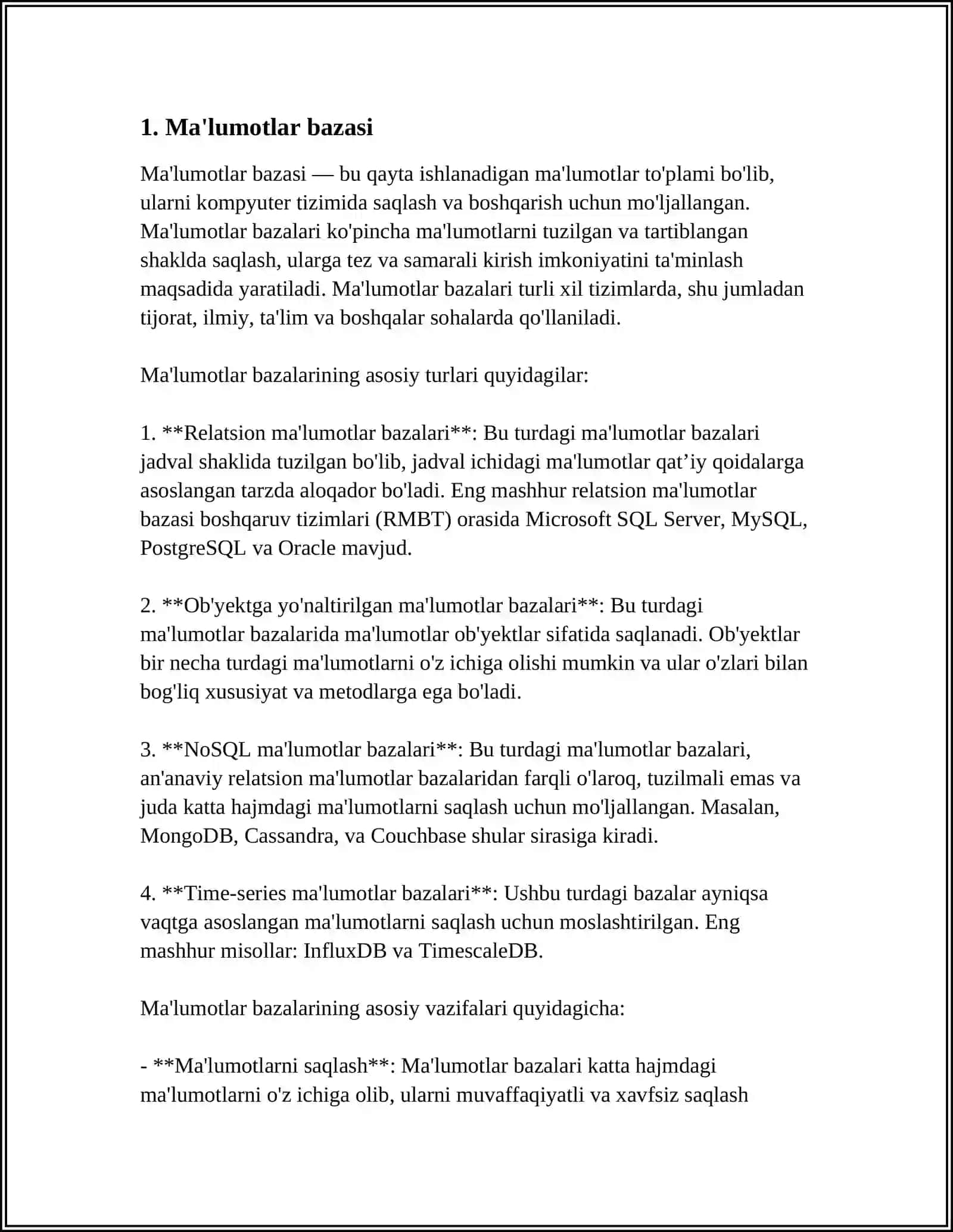 RELYATSION MODEL TUSHUNCHALARI 3