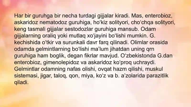 Gelmintozlar 3