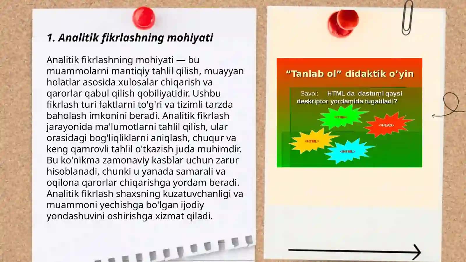 Analitik va Tahliliy Fikrlashning Mohiyati 3