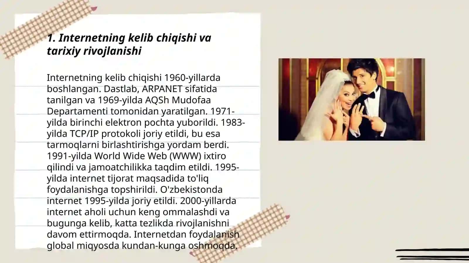 Internet haqidagi zamonaviy va tarixiy ma'lumotlar 3