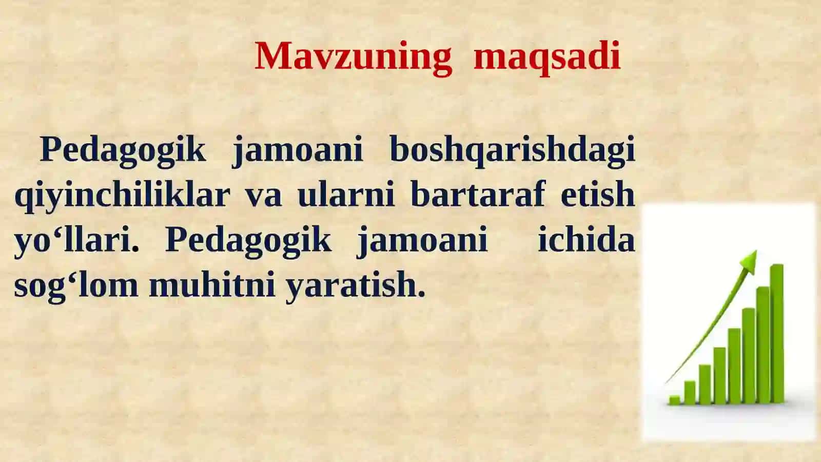 Pedagogik jamoani boshqarishdagi qiyinchiliklar va ularni bartaraf etish yo‘llari 3