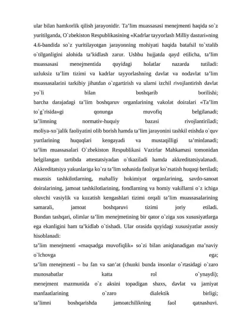 TAʼLIM MUASSASASIDA METODIK ISHLARNI BOSHQARISH 3