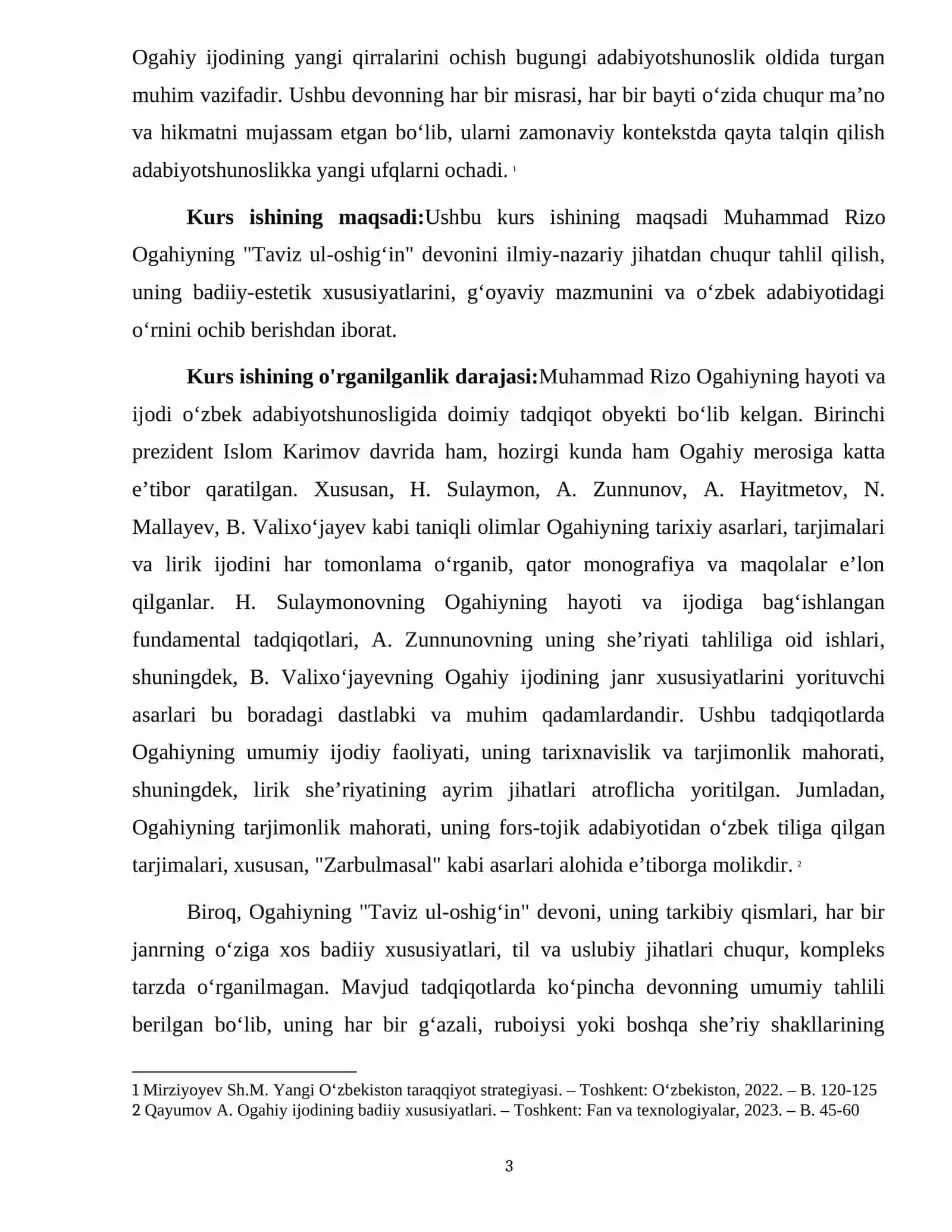 OGAHIY HAYOTI VA IJODI TAVIZ UL OSHIG'IN DEVONI 3