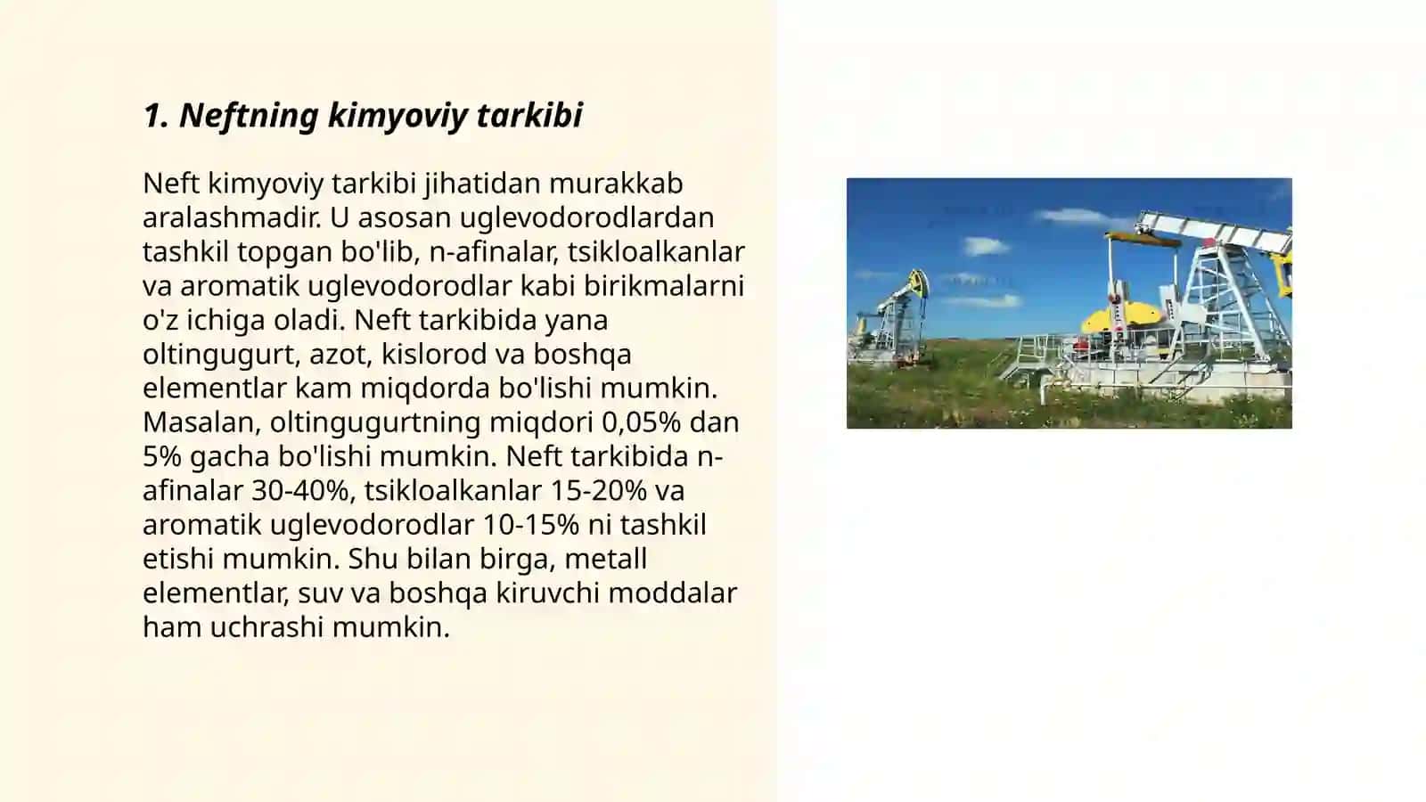 Neft va tabiiy gazni guruh tarkibini oʻziga xos xususiyatlari 3
