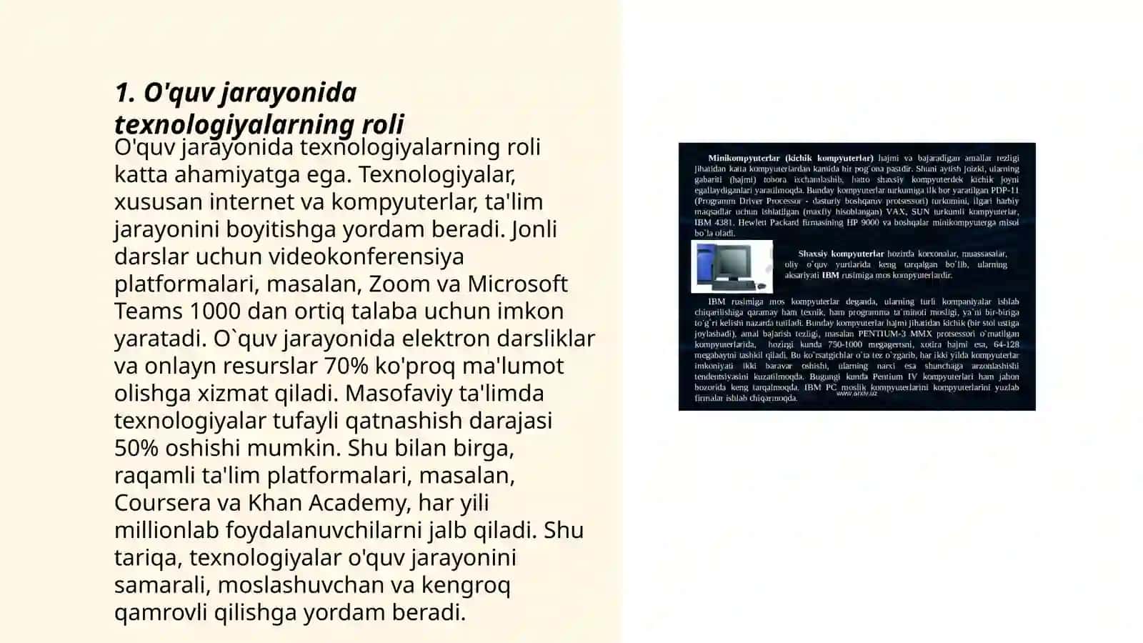 Texnologik taʼlimning didaktik tamoyillari va ularning taʼlimdagi órni 3