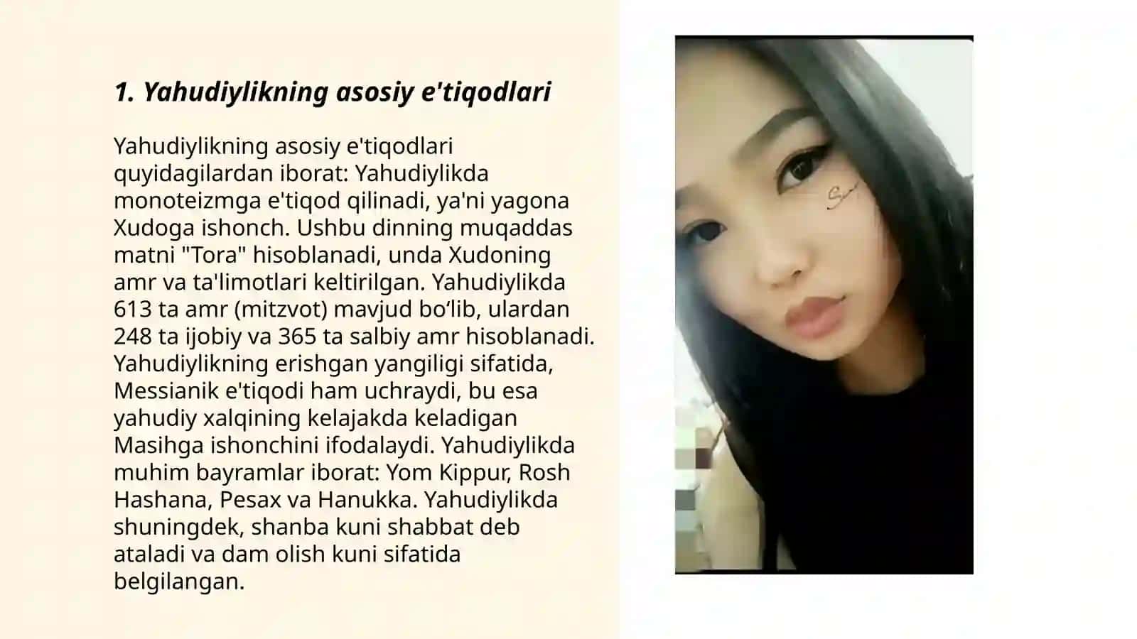Yahudiylik ta'limoti, an'ana va marosimlari 3