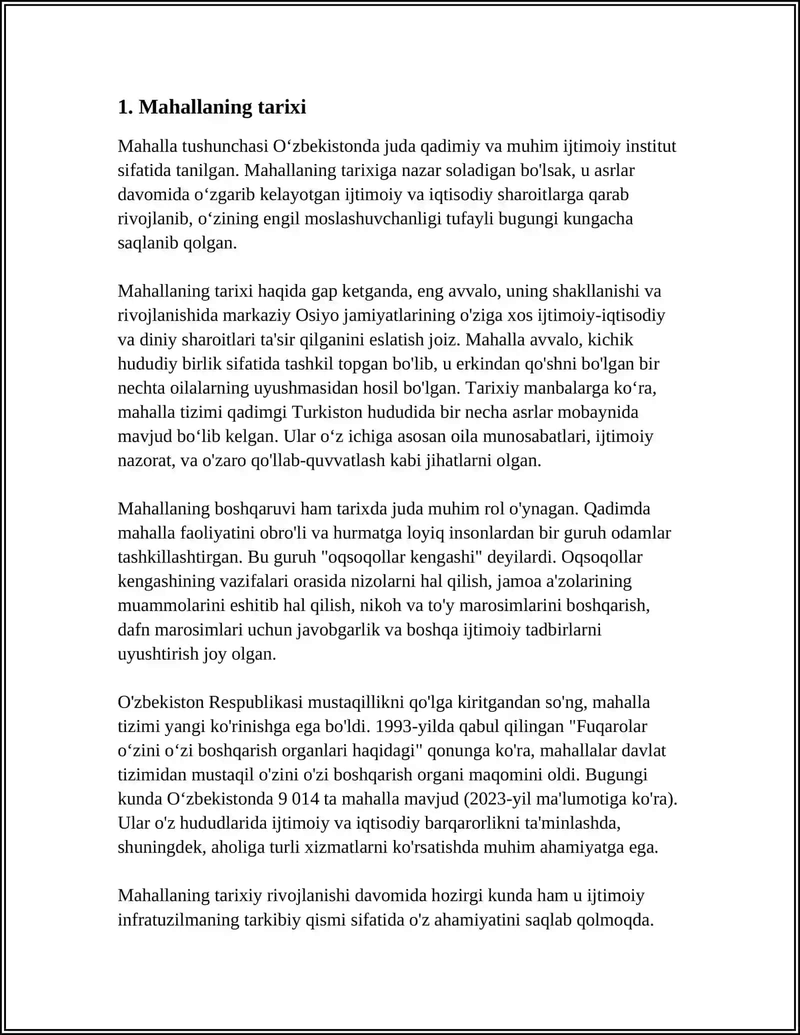 MENING MAHALLAM 3