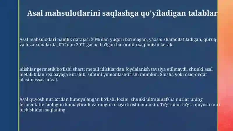 Bali mahsulotlarini saqlash va qadoqlash 3