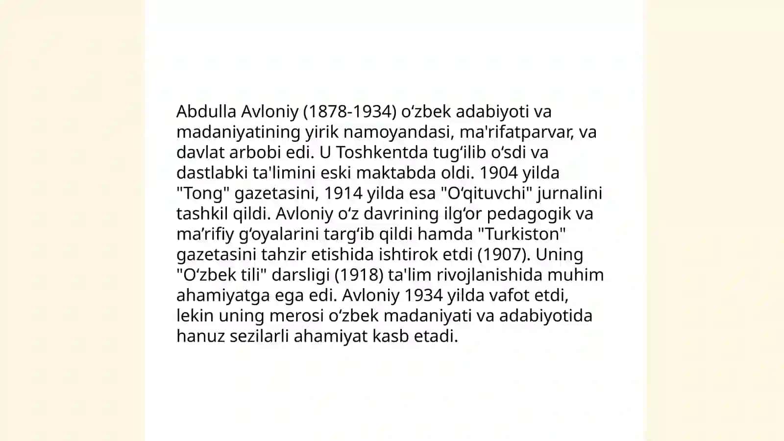 Abdulla Avloniyning komil inson haqidagi qarashlarini mavzusida esse tayyorlash 3