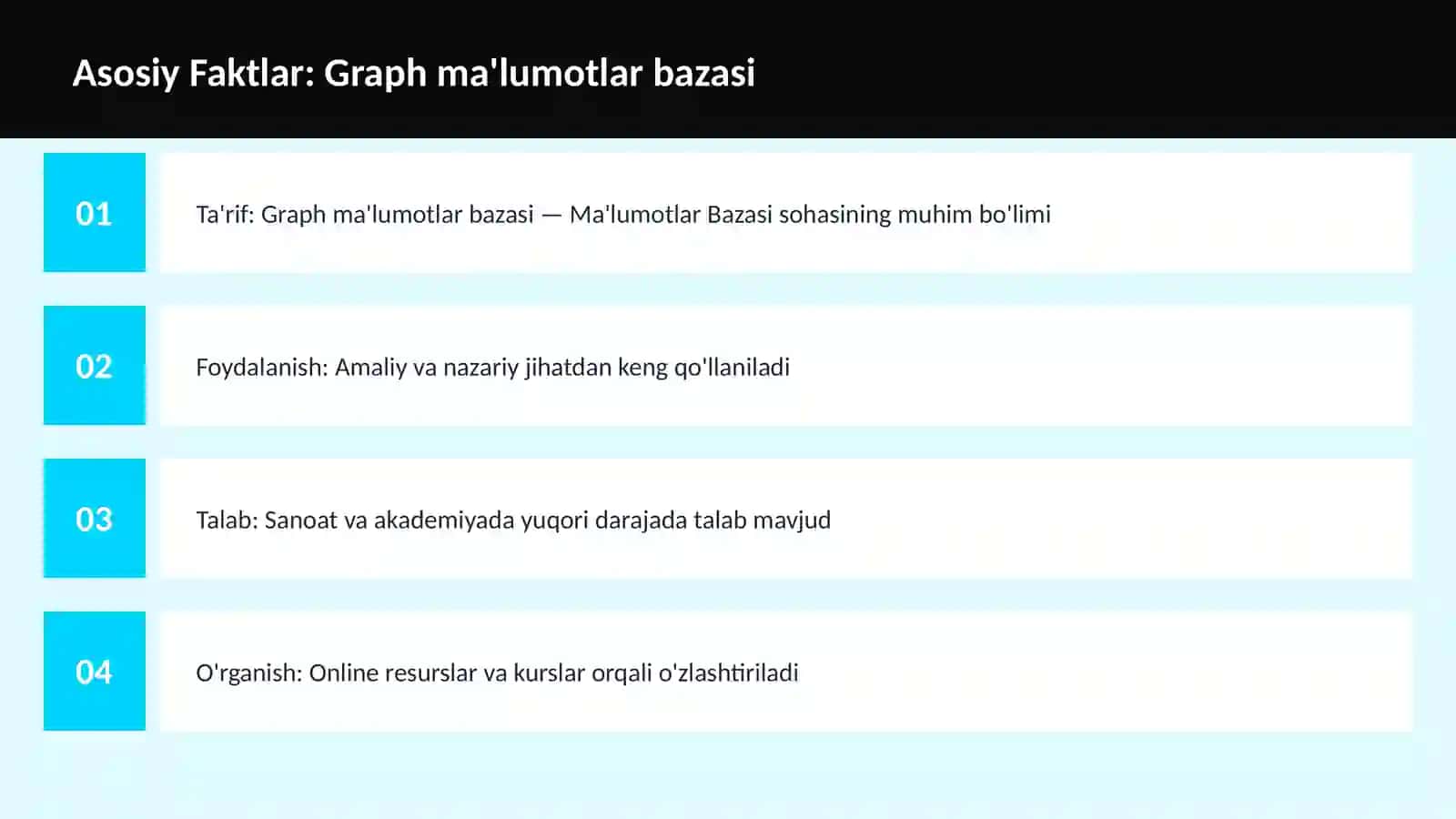 Graph ma'lumotlar bazasi 3