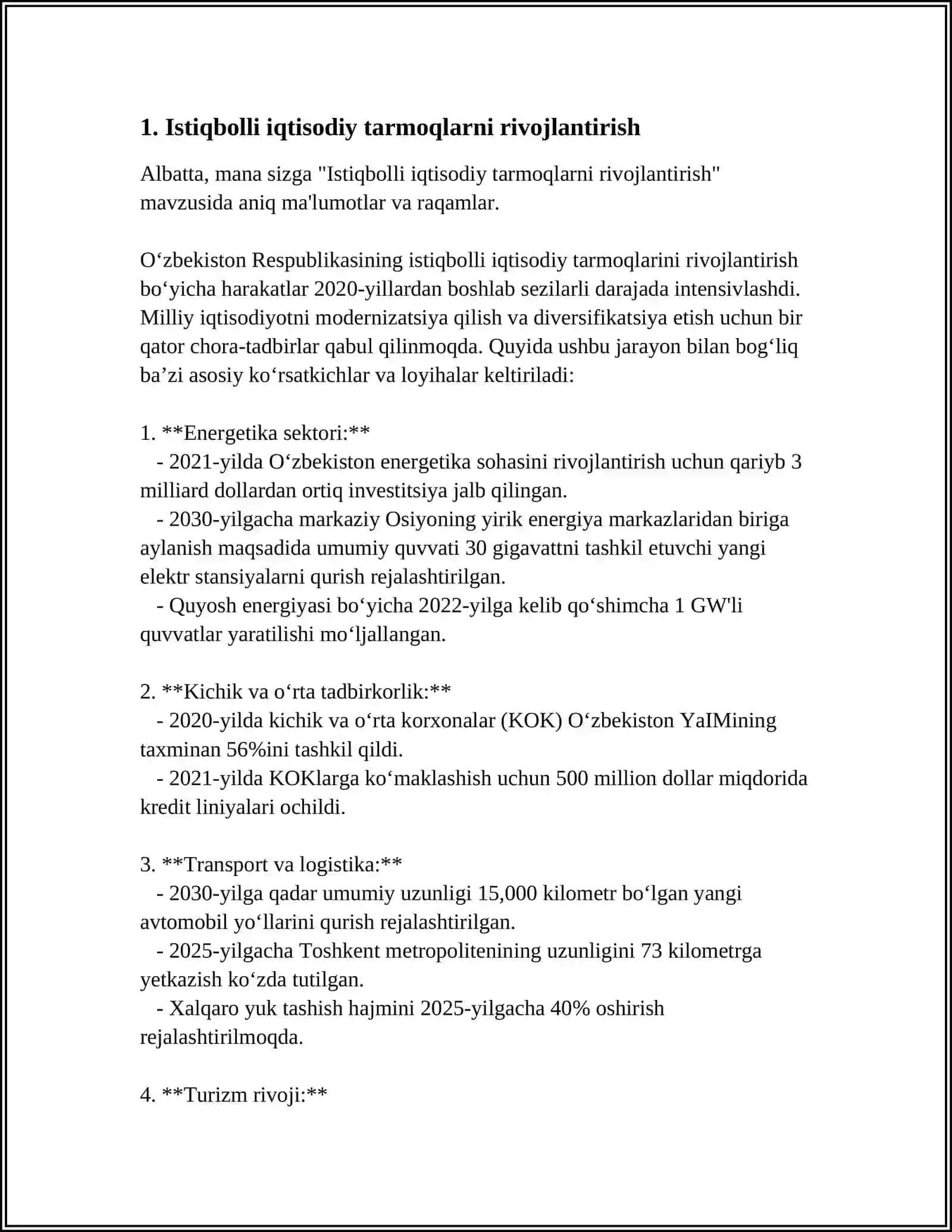 O'ZBEKISTONNING IQTISODIY RIVOJLANISH YO'LLARI 3
