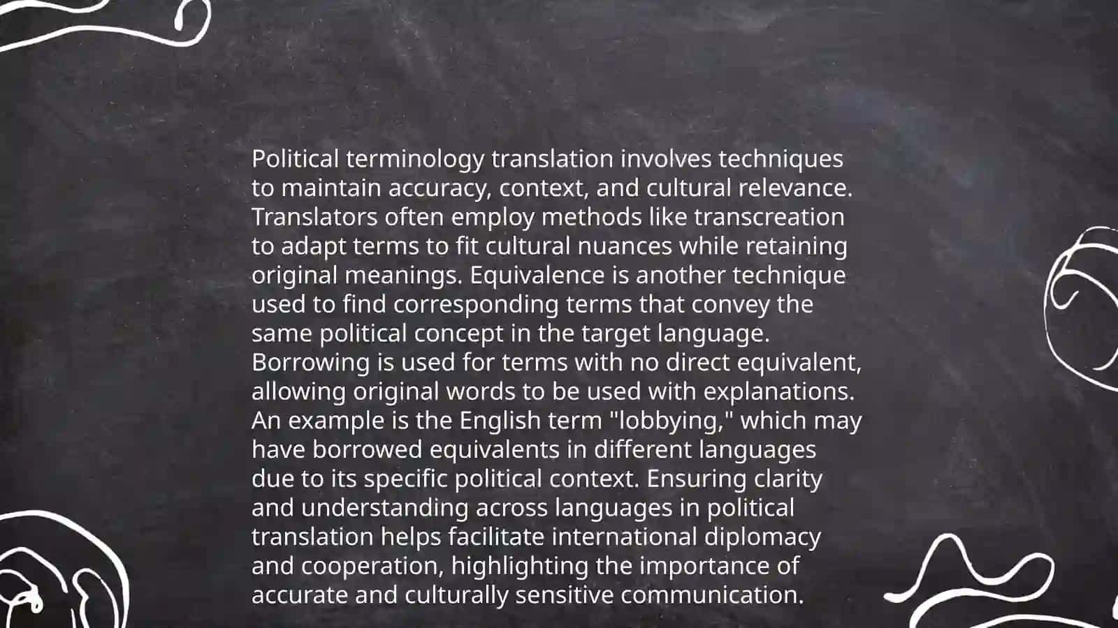Translation of political and sport terms 3
