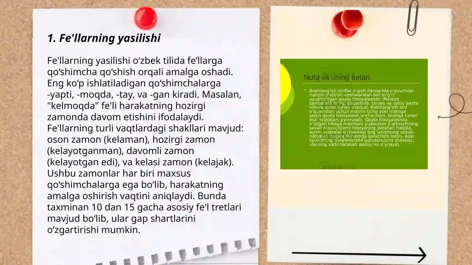 Fe‘llarning yasalishi, modal shakllari, tuzilishi jihatdan turlari 3