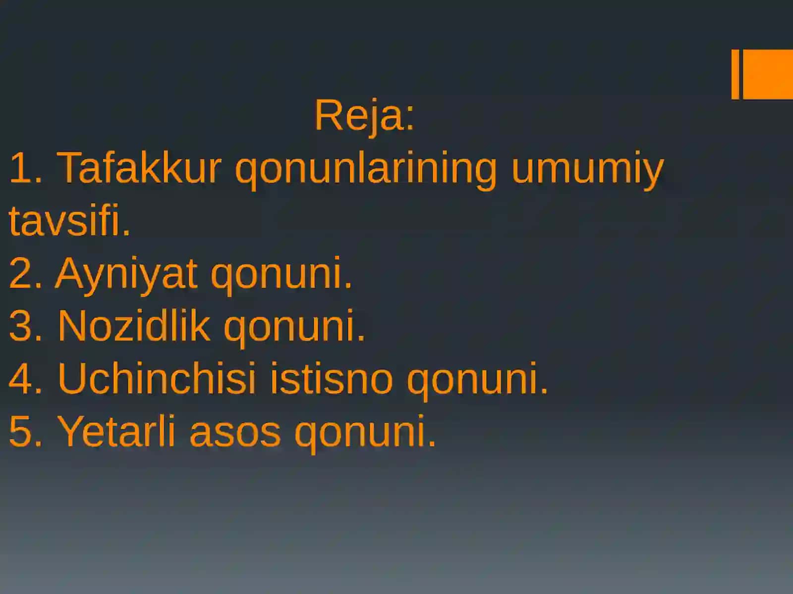 Formal Mantiqning Asosiy Qonunlari 3