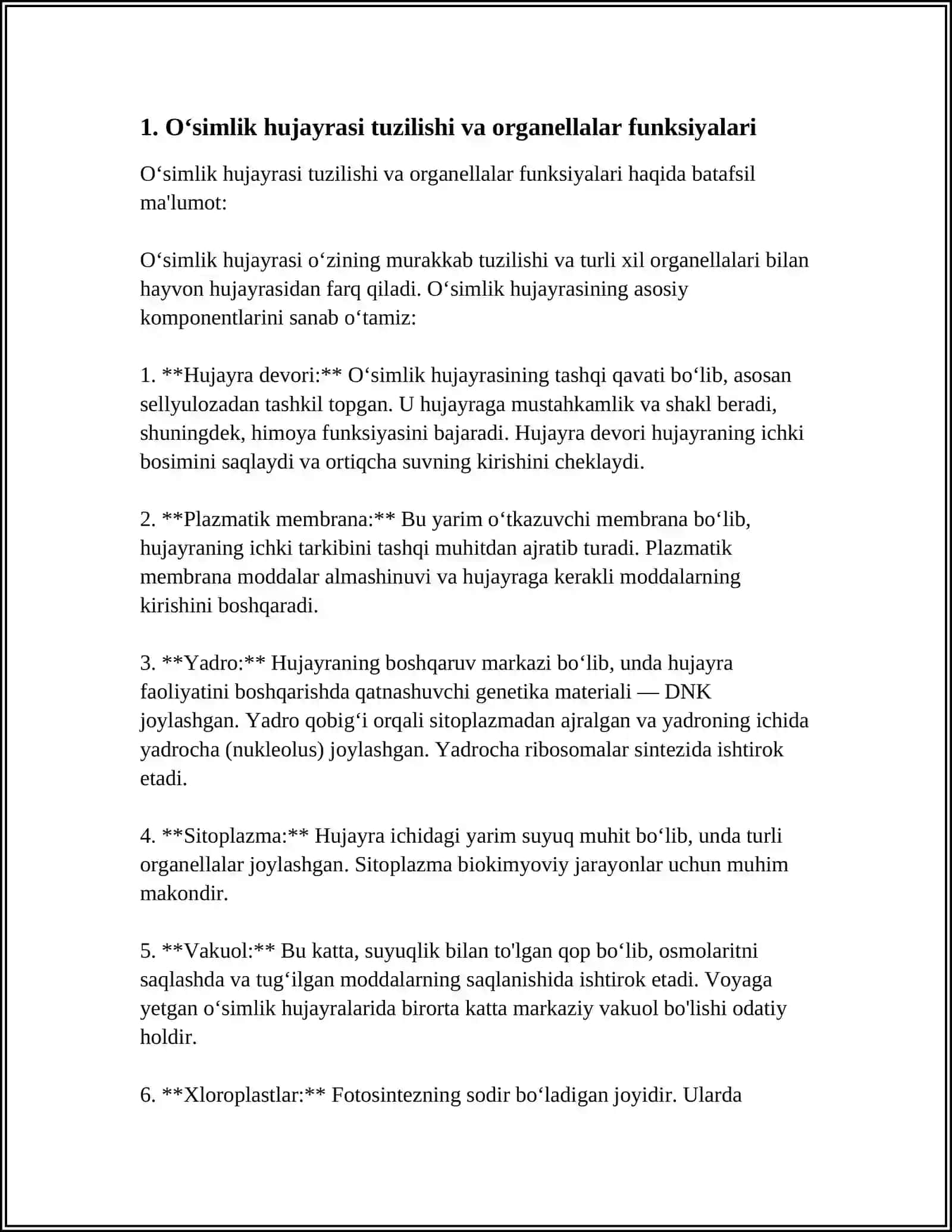 O'SIMLIKLARNING HUJAYRASINING FIZIOLOGIYASI 3