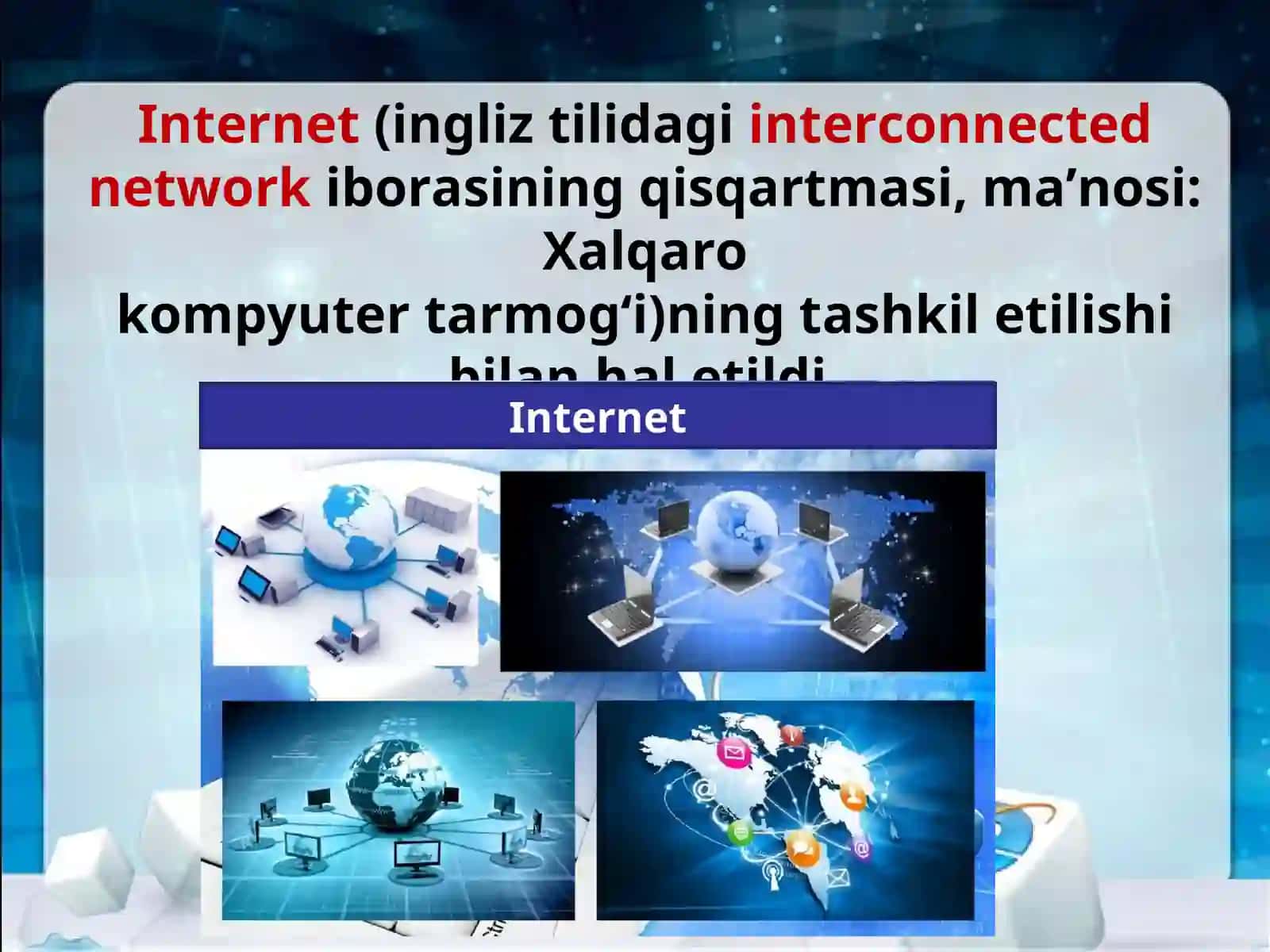 7-sinf Informatika fanidan Axborotli olam muammolari va internet mavzuda ochiq dars ishlanma 3