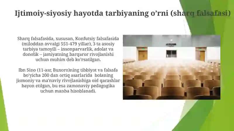 Sharq mutafakirlari ijodida ta'lim tarbiya ustoz-murabbiy masalasiga bag'ishlangan ilmiy tadqiqotlar 3