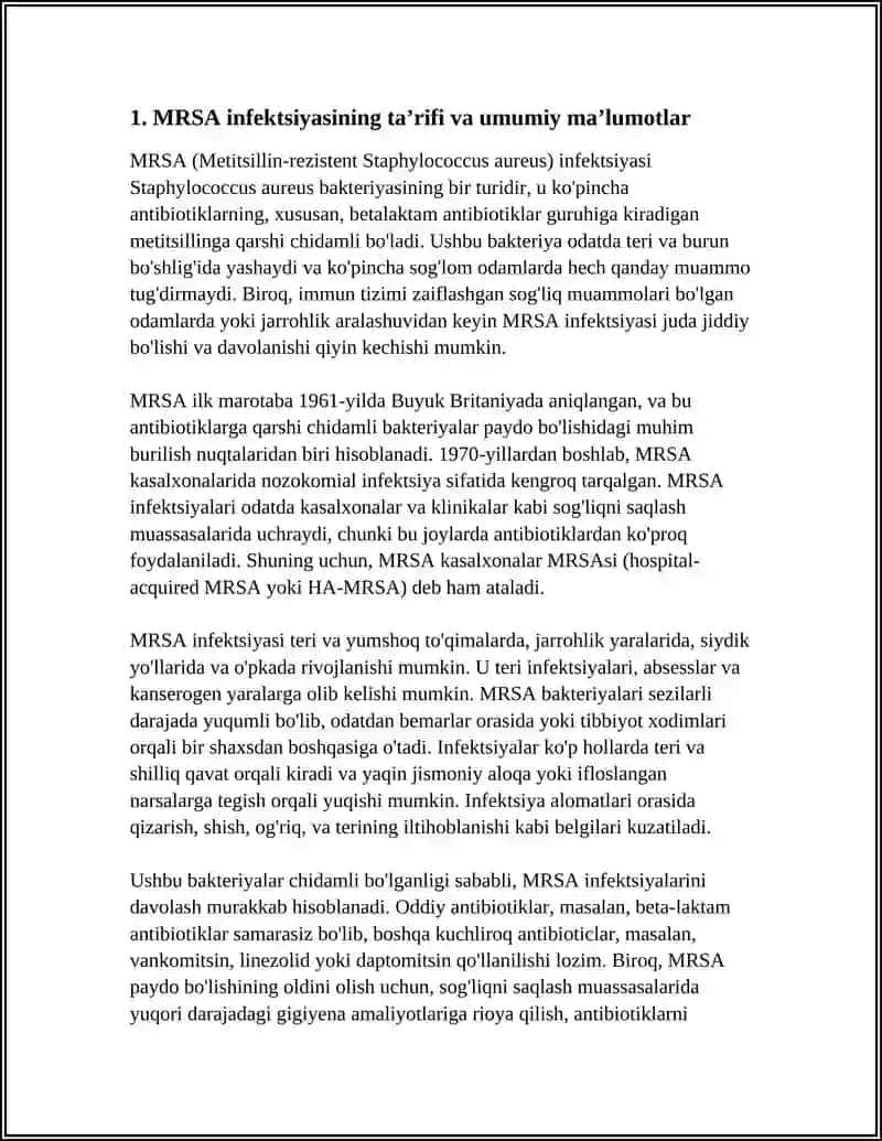 MRSA INFEKSIYASI 3