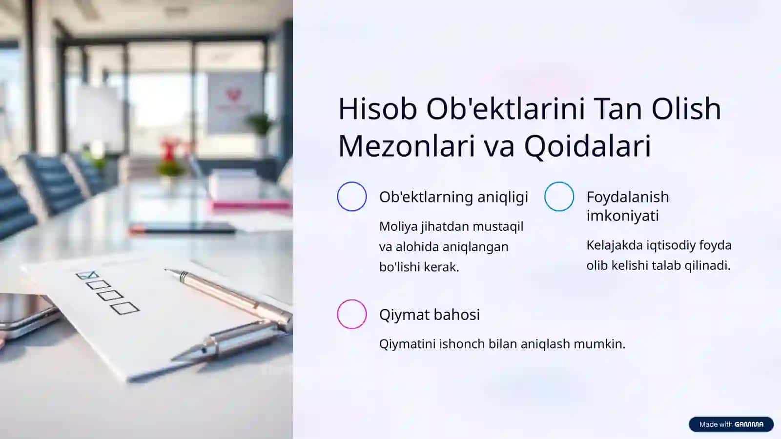 Byudjet Hisobi Standartlari Asosida Hisob Ob’ektlarini Tan Olish va Hisobda Aks Ettirish 3