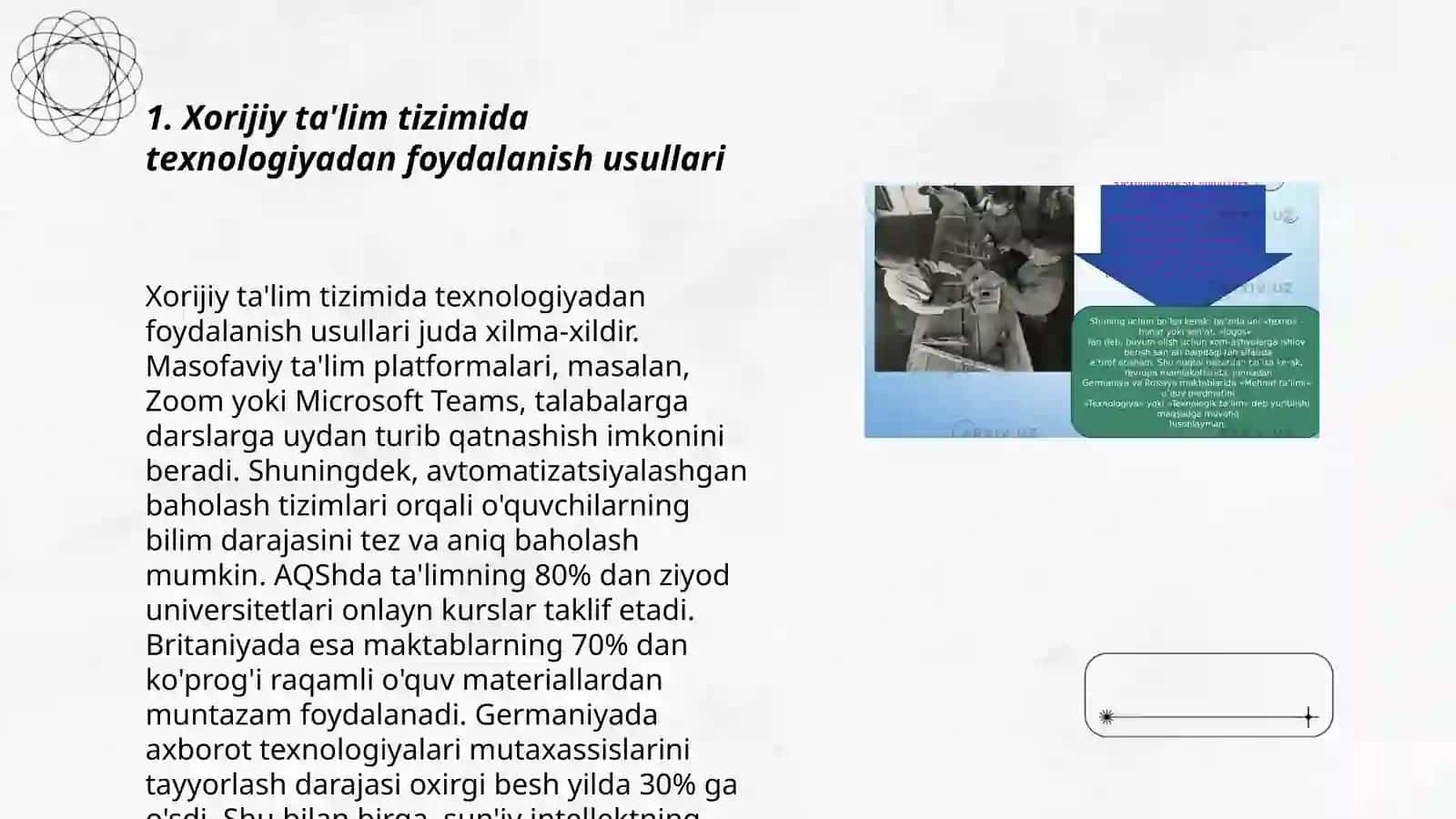 Xorijiy ta'lim tizimida texnologiyadan foydalanish usullari 3