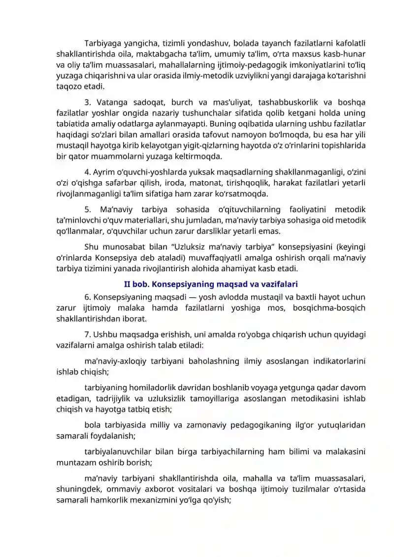 Uzluksiz ma’naviy tarbiya konsepsiyasi 3