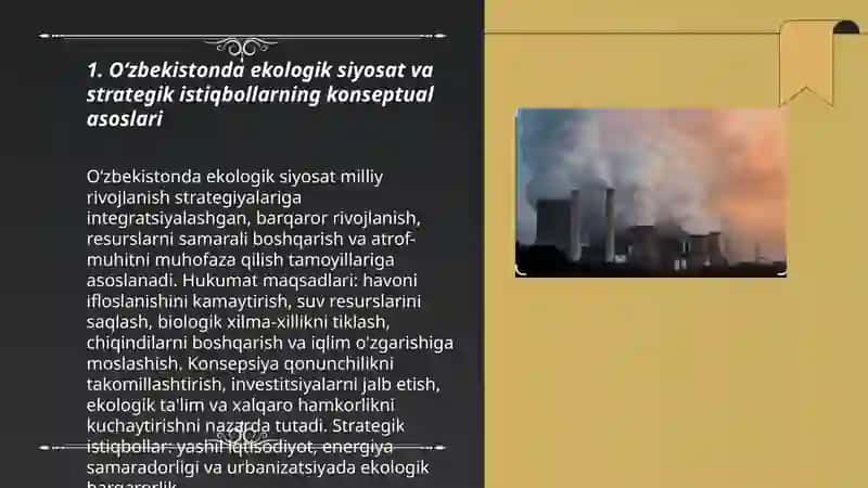 Oʻzbekistonda ekologik muammolarni bartaraf etishning konseptual asoslari 3