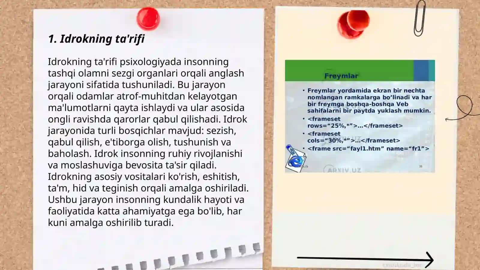 Idrok haqida tushuncha va uning xususiyatlari 3