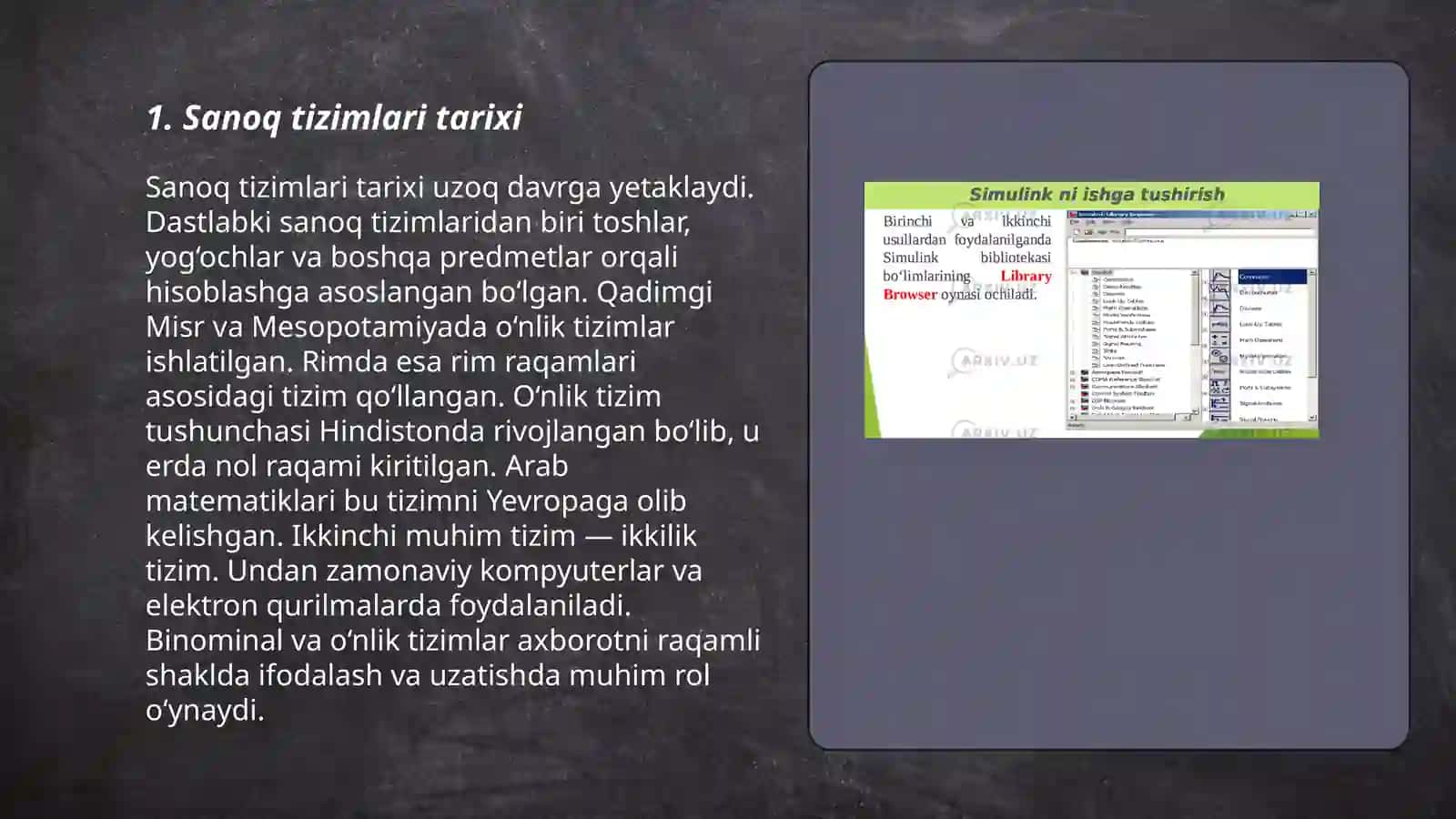 Sanoq sistemasiga oid taqdimot tayyorlash 3