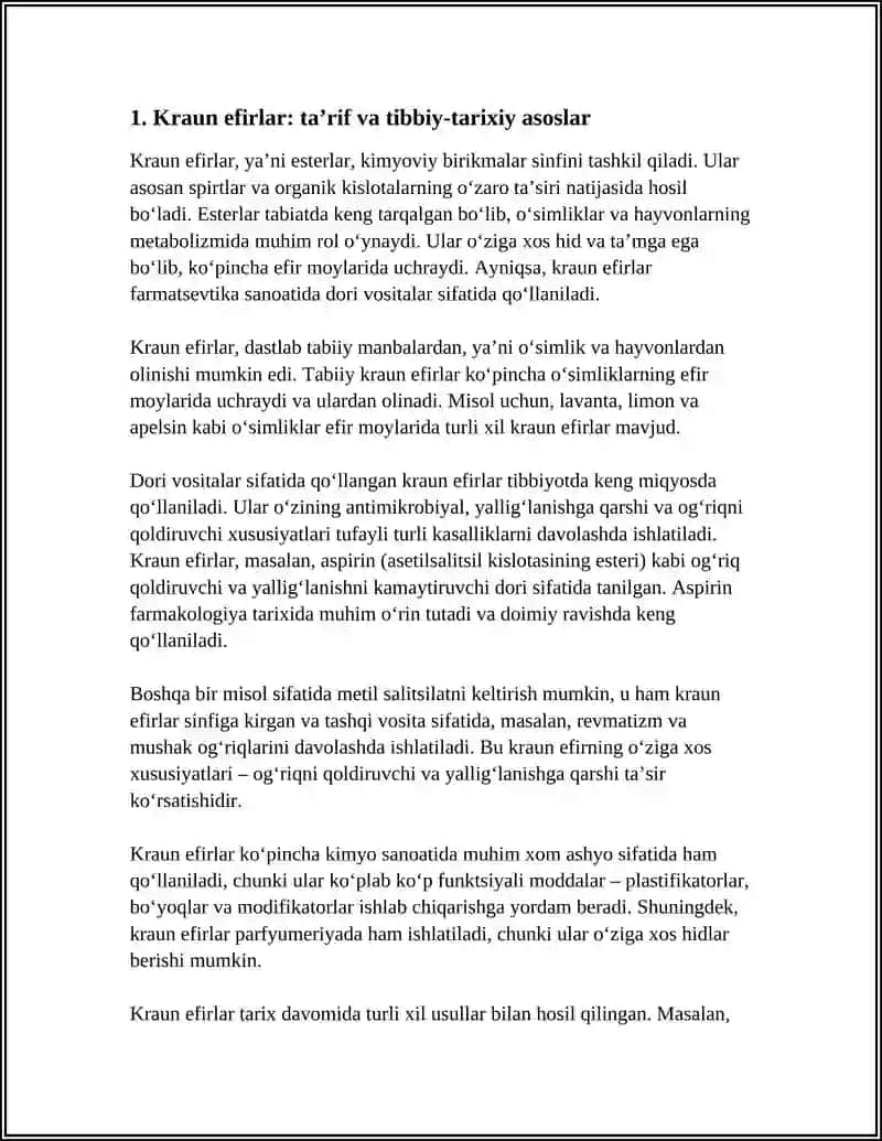 Kraun Efirlar Dori Vositalar Sifatida 3