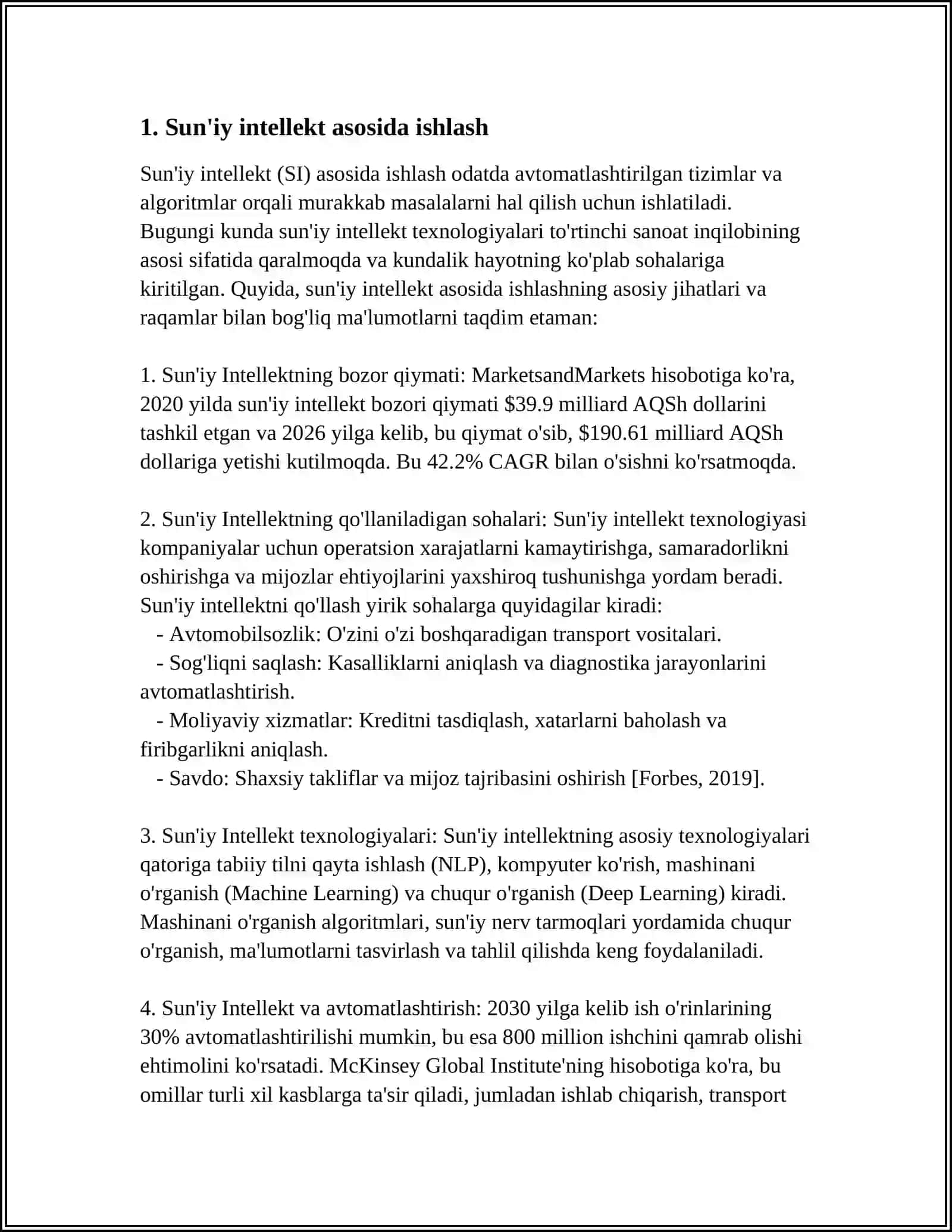 CHATGPT NING ASOSIY XUSUSIYATLARI 3