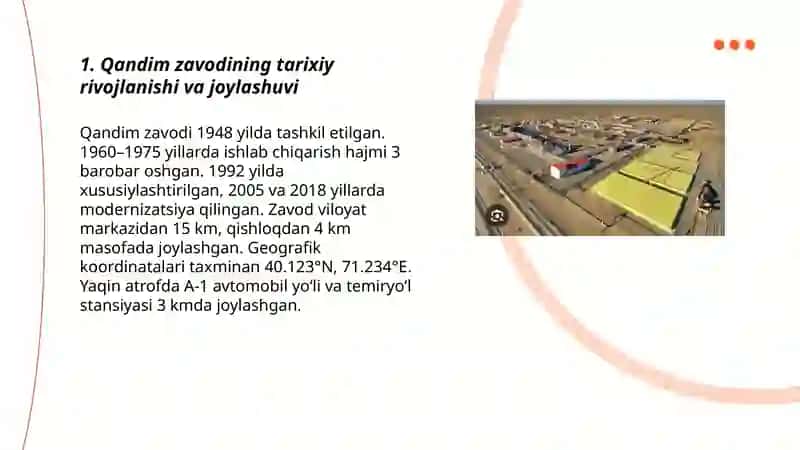 Qandim zavodi va uning atrof muhitga taʼsiri 3
