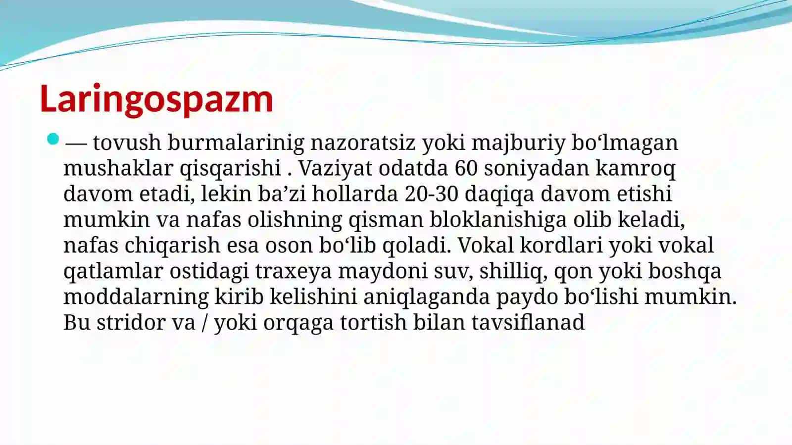 Laringospazm.Tez yordam algoritmi 3