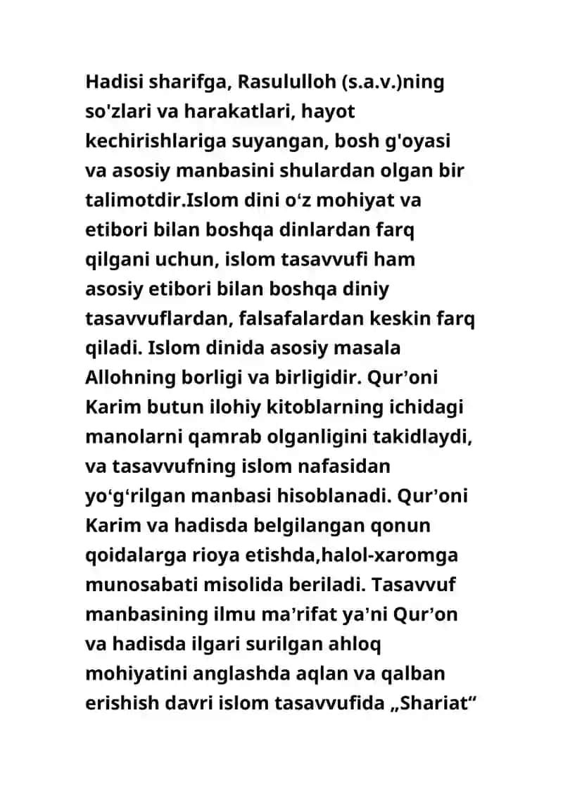 Tasavvufning vujudga kelishida maʼnaviy asos va omillar (Qurʼoni karim oyatlari va hadisi sharif hikmatlari asosida. 3