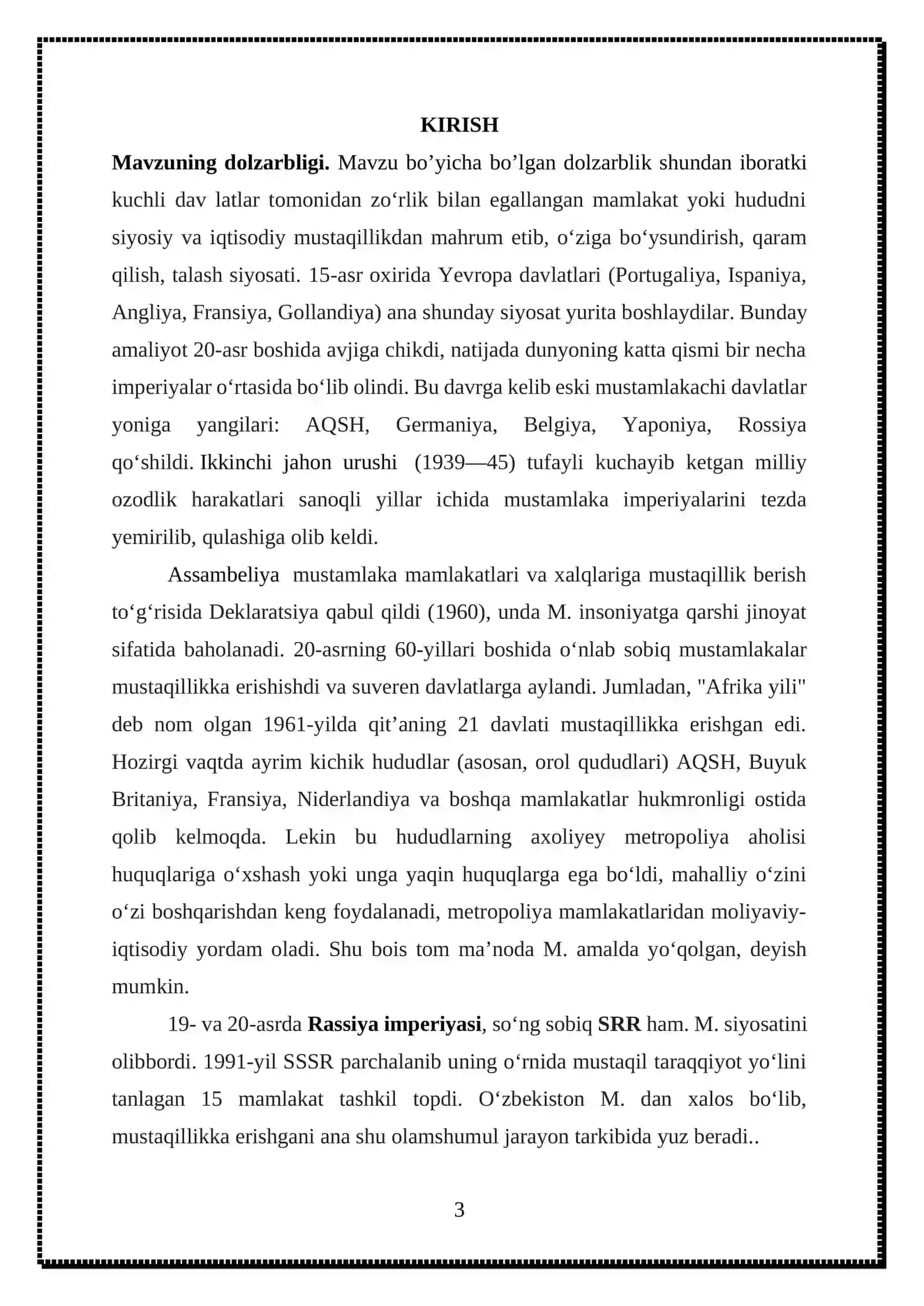 Yevropa davlatlarining mustamlakachilik uchun kurashi 3