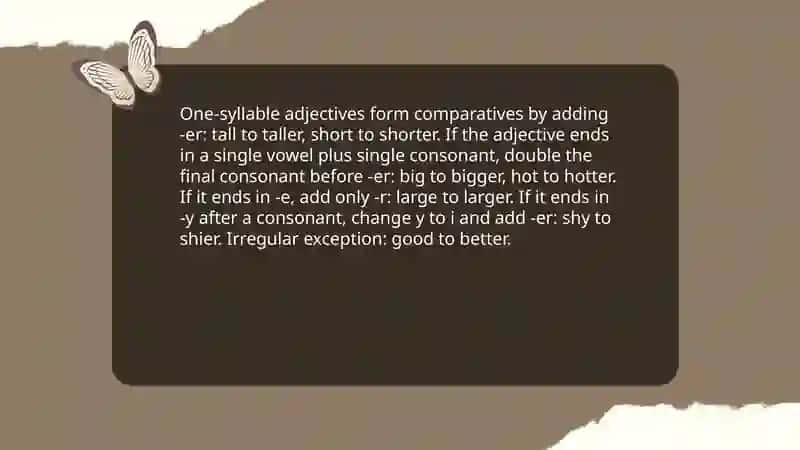 Comparative adjective 3