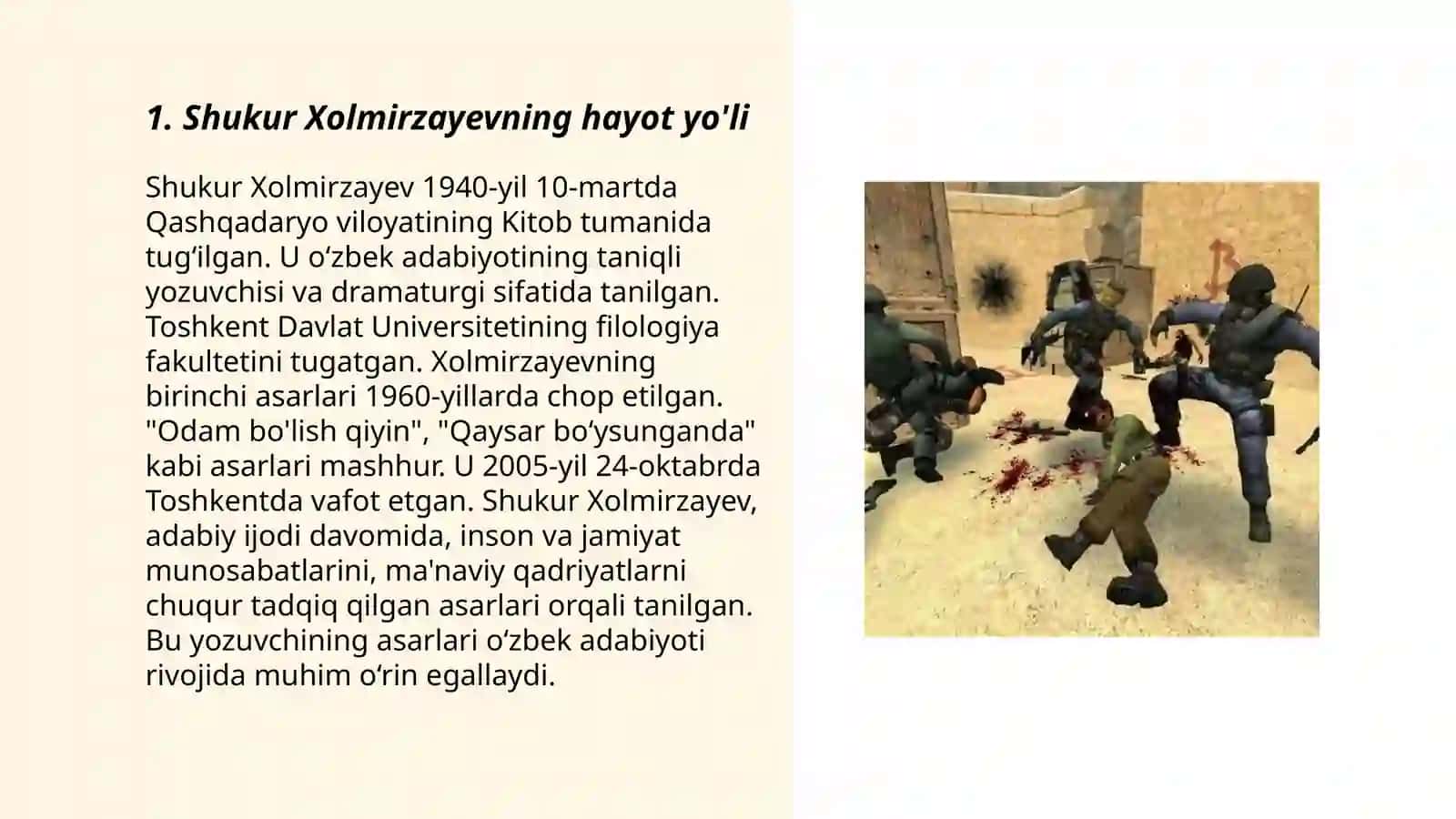 Shukur Xolmirzayev hayoti va ijodi haqida 3
