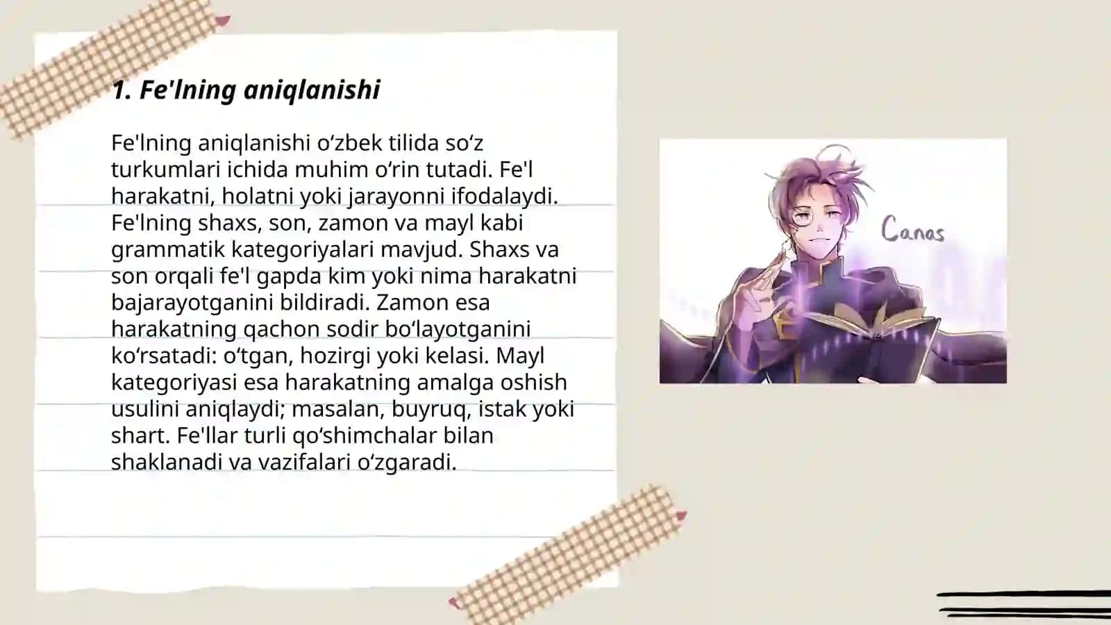 Fe'lning aniqlanishi 3