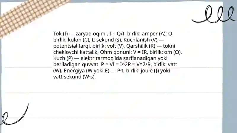 Elektr zanjiri 3
