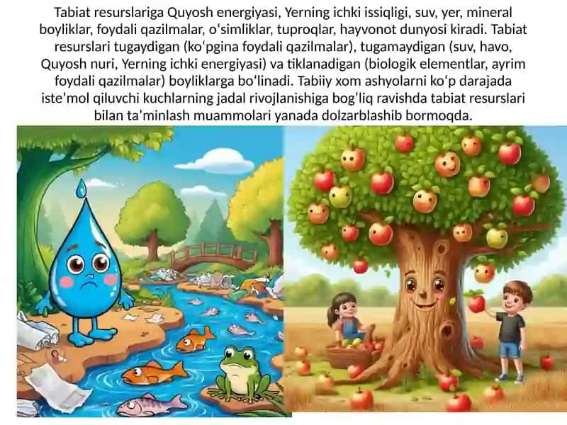 Tabiiy resurslardan oqilona foydalanish 3