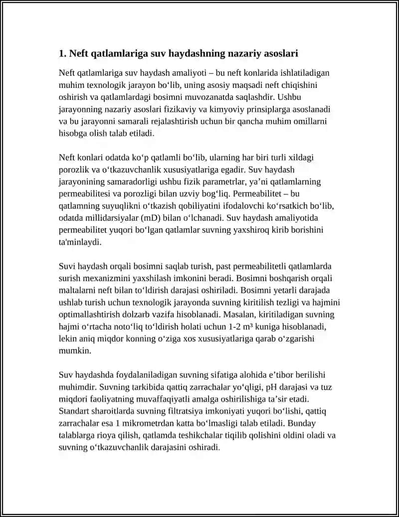 NEFT QATLAMLARIGA SUV HAYDASH TEXNOLOGIYASI 3
