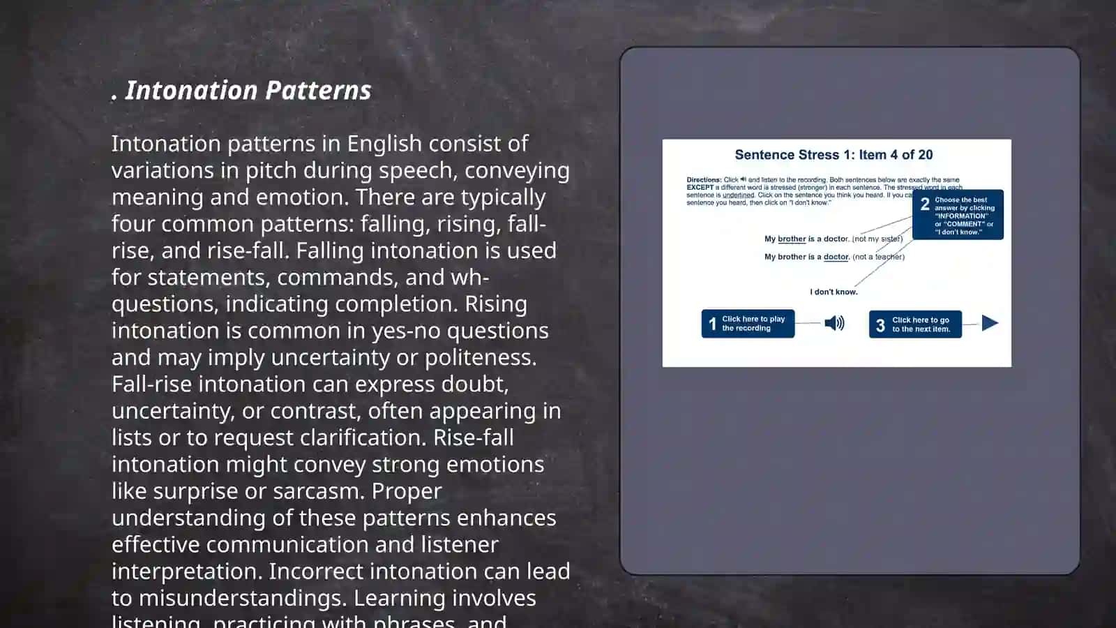 Intonation Patterns in English 3