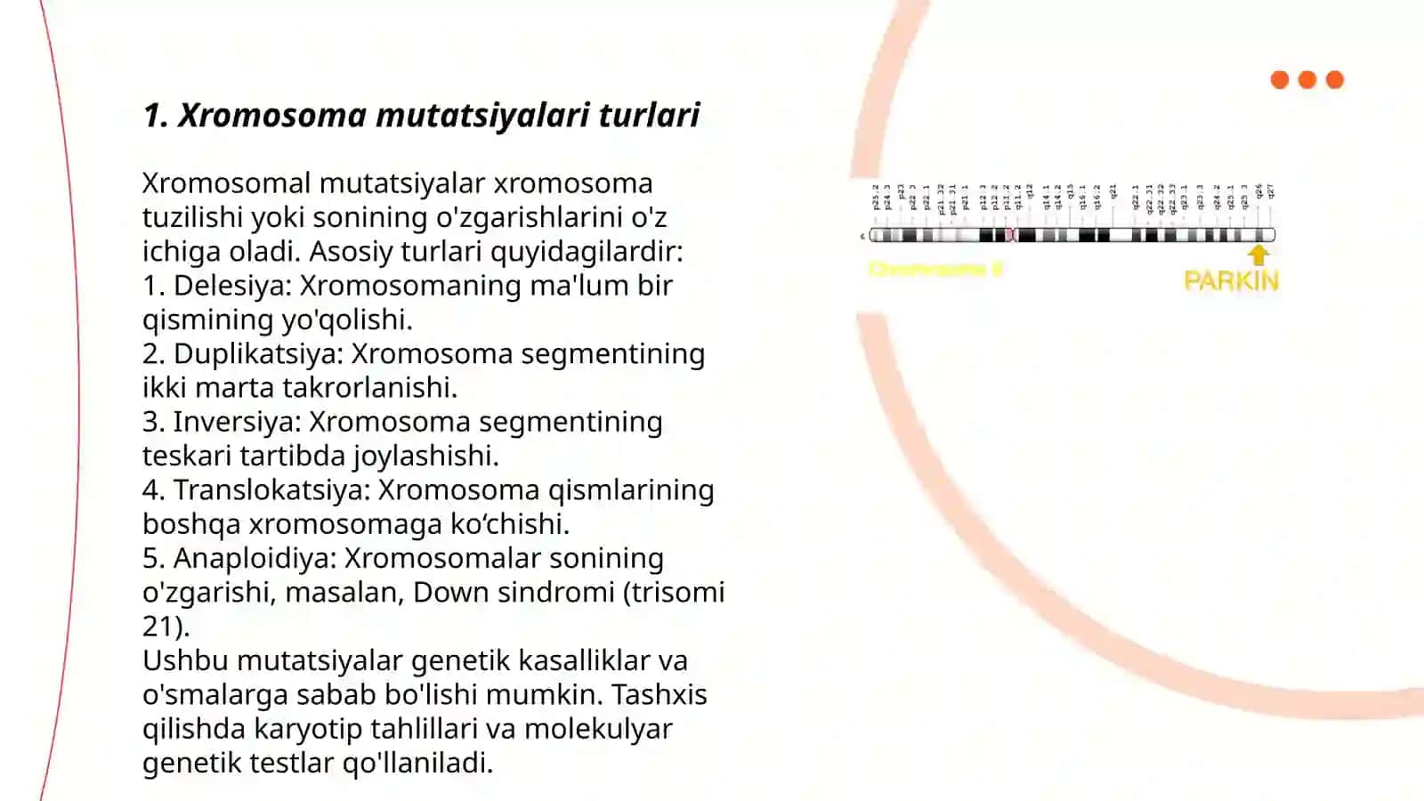 Xromosama mutatsiyalari 3