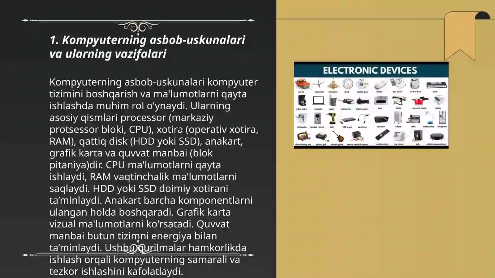 Kompyuter va mobil qurilmalarning vazifalari 3
