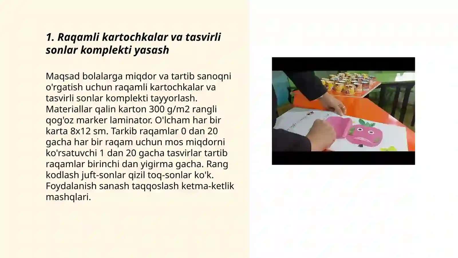 Miqdor va tartib sanoqqa o'rgatish 3