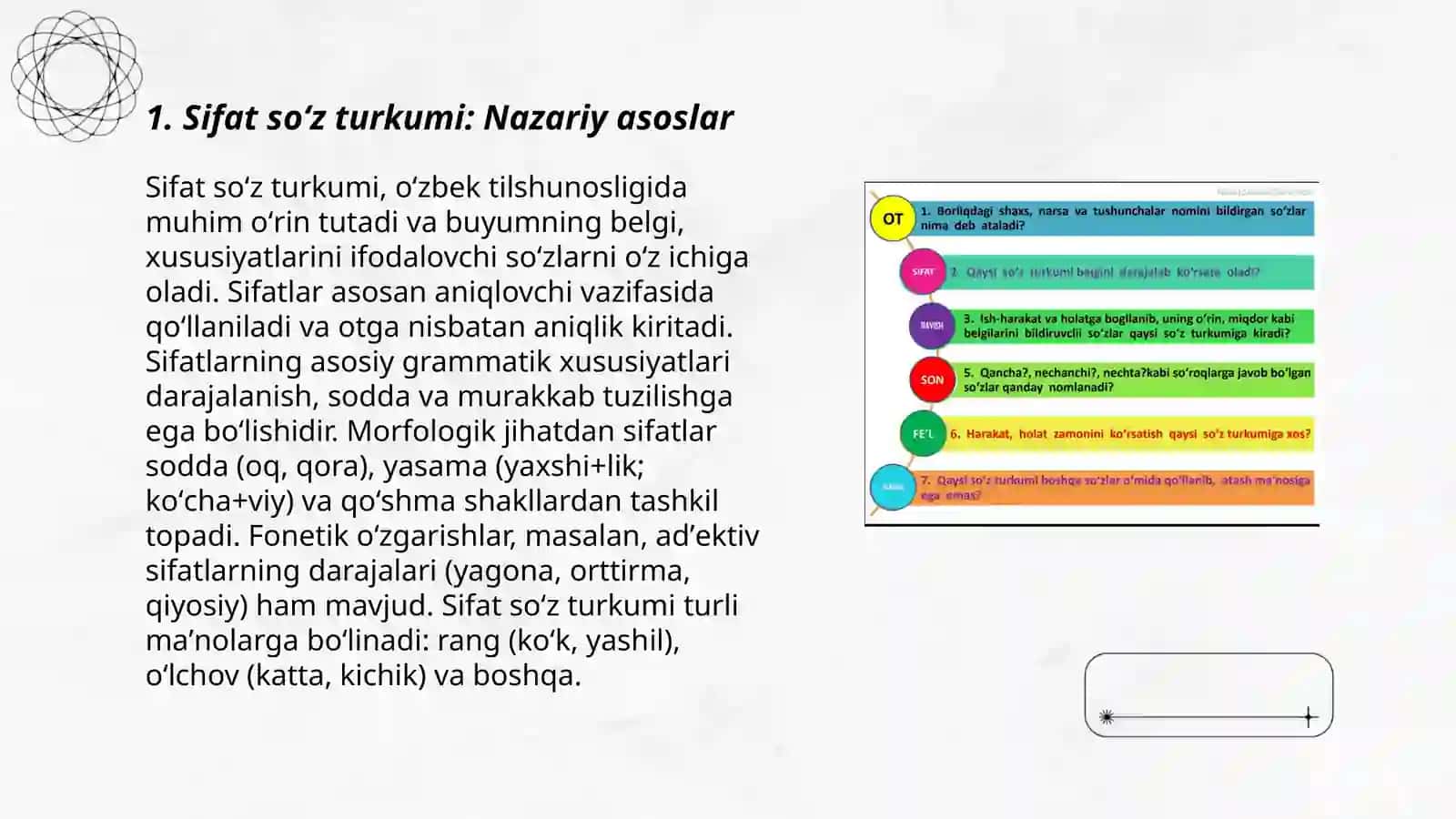 Sifat soʻz turkumini oʻrganishda interfaol usullarni qoʻllash 3