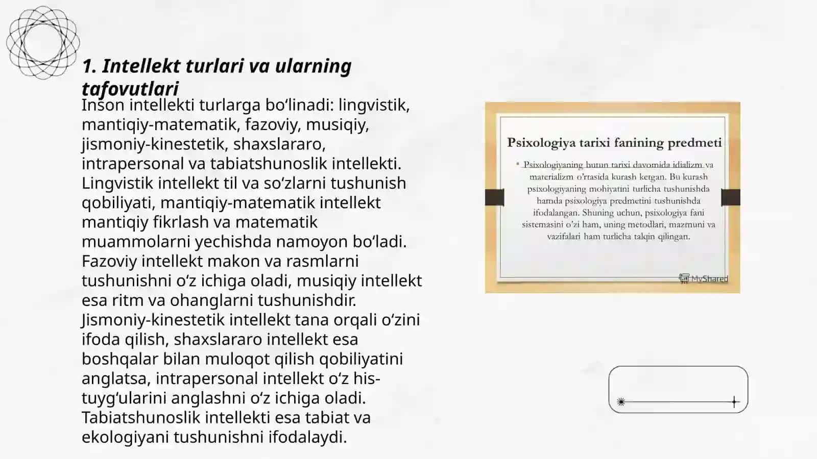 Intellekt va kreativlik nazariyalari (psixologiya oid) 3