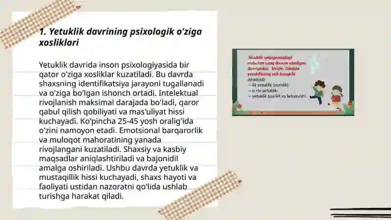 Yetuklik va keksalik davrining psixologik xususiyatlari 3